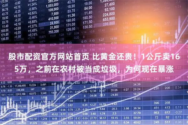 股市配资官方网站首页 比黄金还贵！1公斤卖165万，之前在农村被当成垃圾，为何现在暴涨
